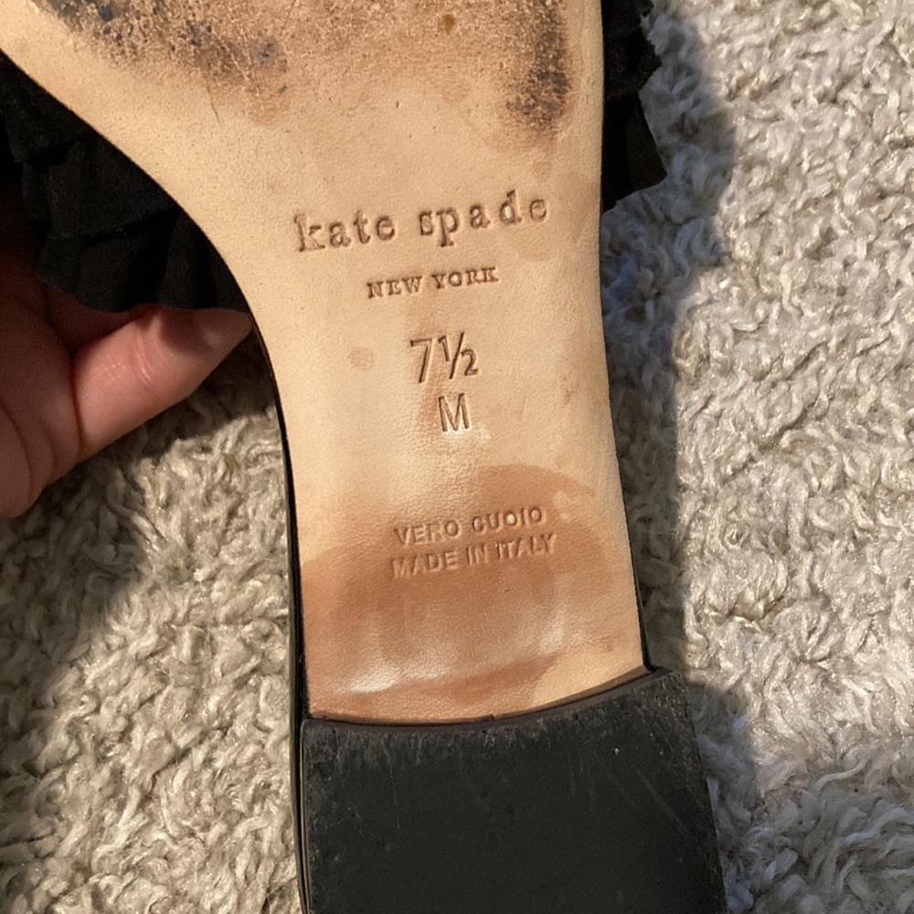 Kate Spade Ruffle Mules 7.5 - Picture 4 of 4